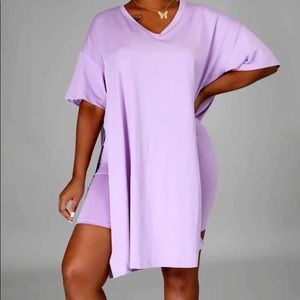 🌺Purple | Plus Size | Biker Short Set 🌺